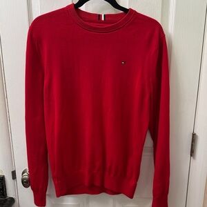 Tommy Hilfiger Men's Vibrant Red Crewneck Sweater